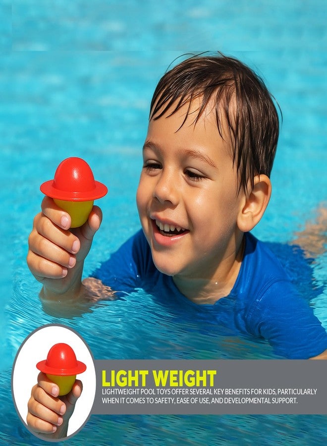 GISCO لعبة بيض السباحة من جيسكو - (مجموعة من 10 قطع) | تُعلّم تقنية التنفس | ألعاب حمام | أداة تدريب السباحة للأطفال | ألعاب تدريب السباحة - Image 3